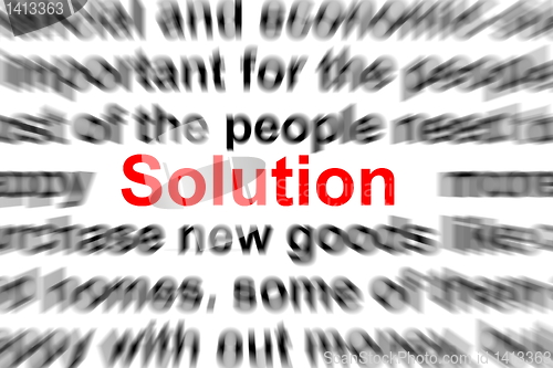 Image of problem and solution