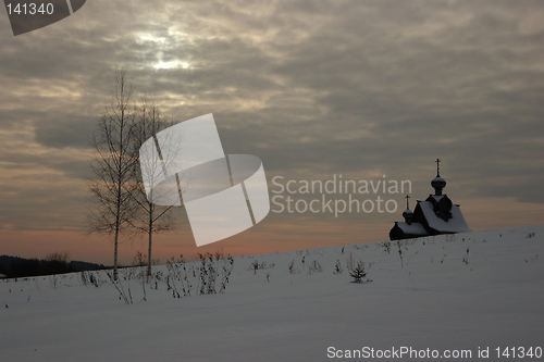 Image of Russian winter landscape.