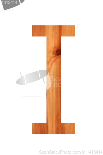 Image of wood alphabet I