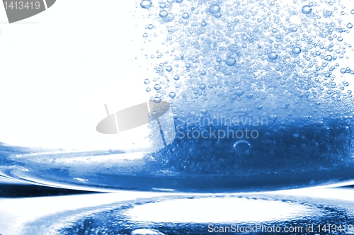 Image of tablet in water