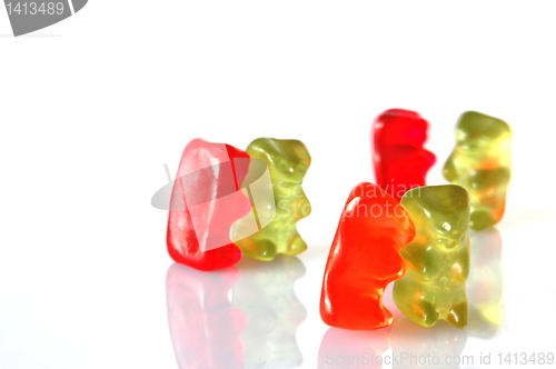 Image of gummy bears dancing at a party