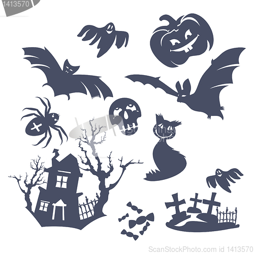 Image of different Halloween icons