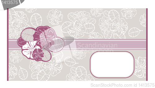 Image of abstract lacy envelope