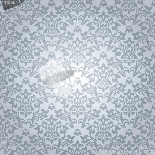 Image of seamless damask wallpaper