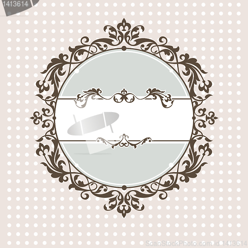 Image of decorative vintage frame
