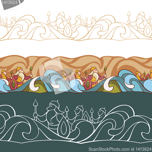 Image of background with fairytale characters