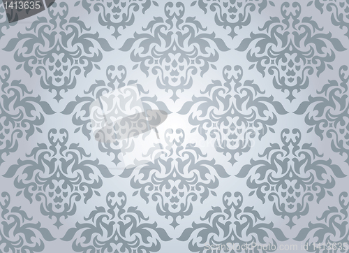 Image of seamless damask wallpaper