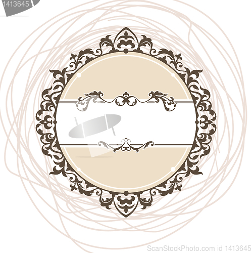 Image of decorative vintage frame