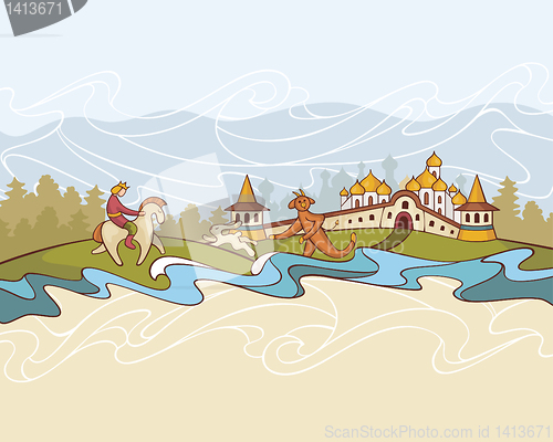 Image of fairytale composition background