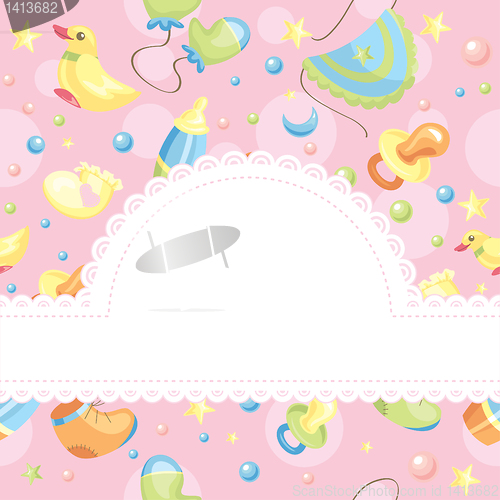 Image of baby background illustration