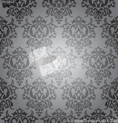 Image of seamless damask wallpaper