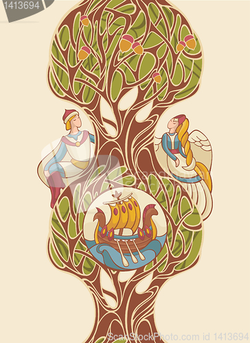 Image of fairytale vector illustration