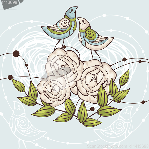 Image of floral vector illustration