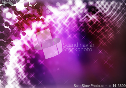 Image of lights on purple background