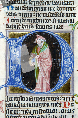 Image of Illustration in an old bible book