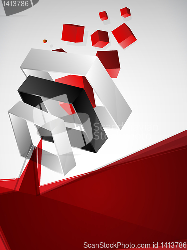 Image of Abstract Geometric 3D Background