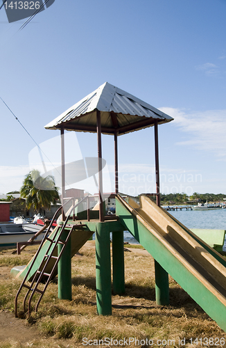 Image of children's park slide Brig Bay Corn Island