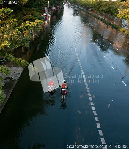 Image of Monsoon flooding in Bangkok, November 2011