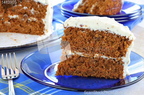 Image of Healthy Carrot Cake with Cream Cheese Pecan Frosting