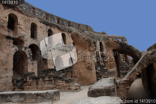 Image of The amphitheater in El-Jem, Tunisia