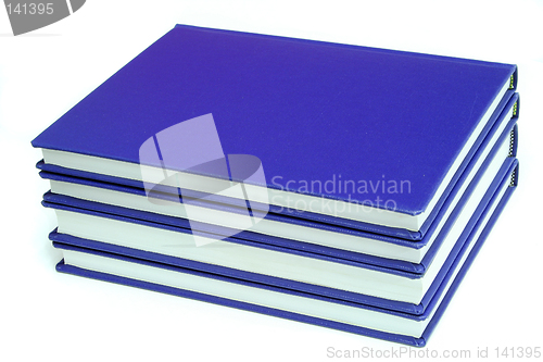 Image of blue books