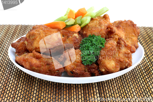 Image of Chicken Wings and Vegetables