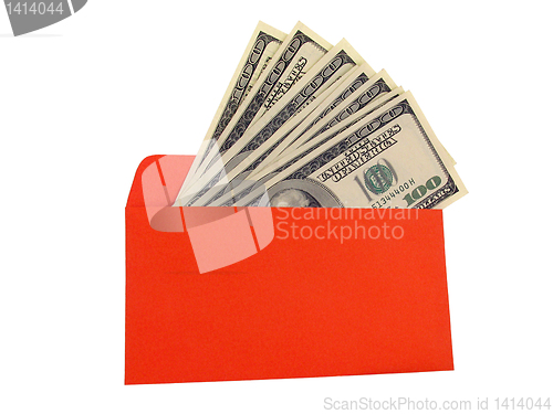 Image of money in an envelope