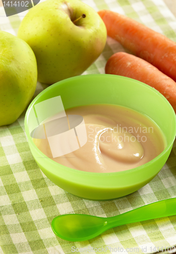 Image of apple and carrot puree