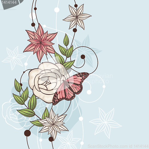 Image of floral vector illustration