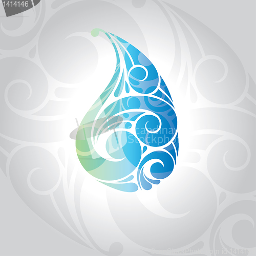 Image of waterdrop vector illustration