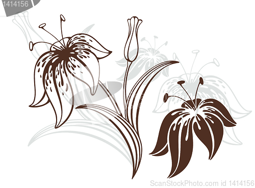 Image of background with flowers