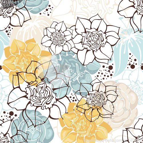 Image of seamless floral background