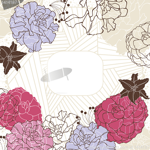 Image of lovely floral frame