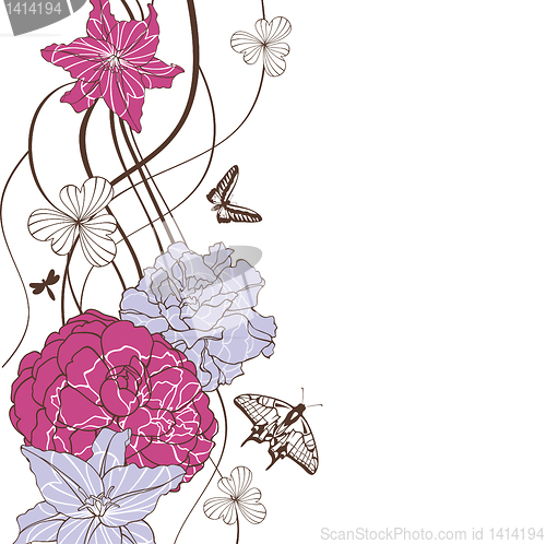 Image of lovely floral background