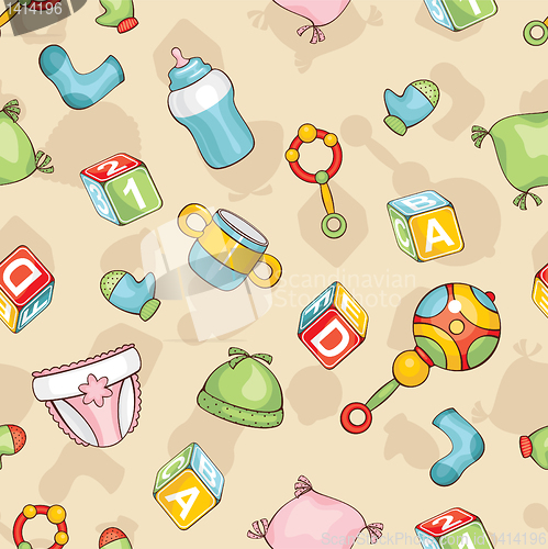 Image of seamless baby background