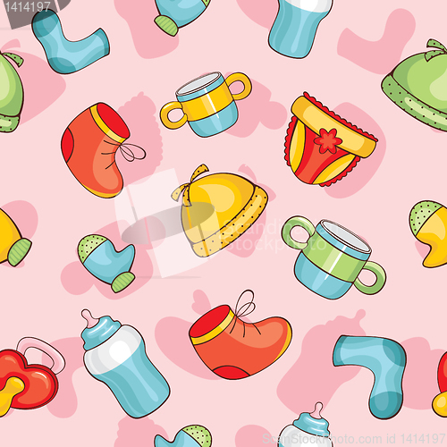 Image of seamless baby background