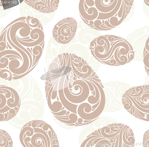 Image of seamless background with eggs