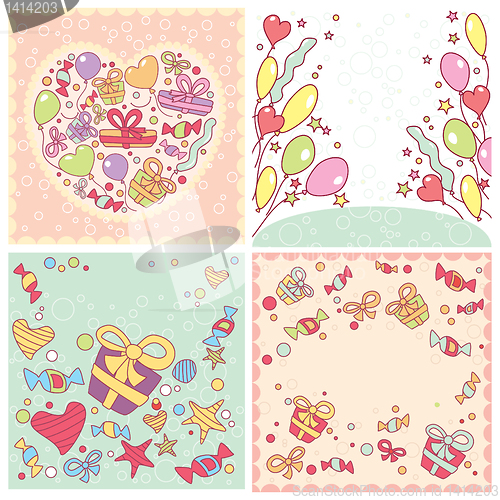 Image of set of birthday cards