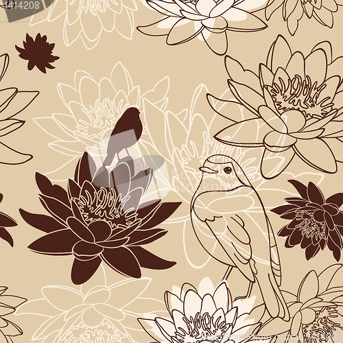 Image of seamless floral background