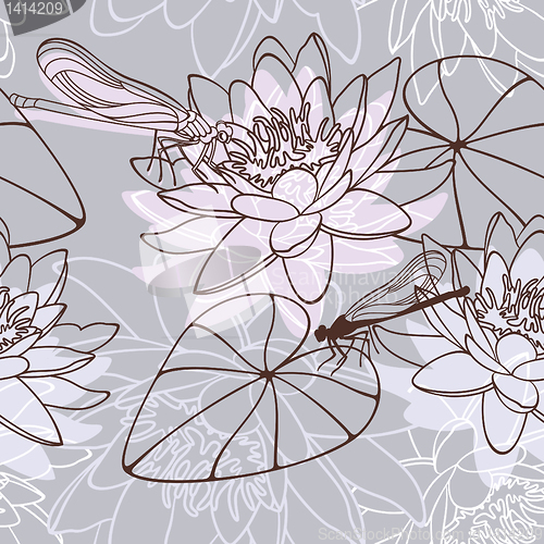 Image of seamless floral background