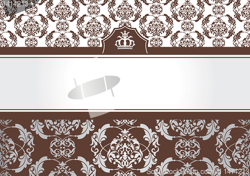 Image of abstract invitation frame