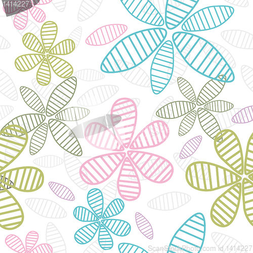 Image of seamless floral background