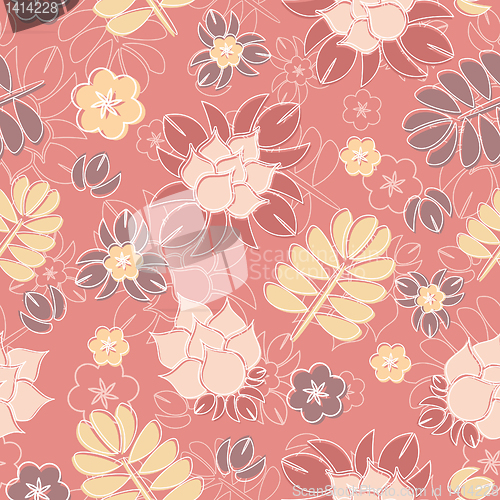 Image of seamless floral background