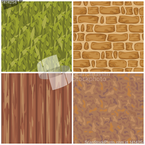 Image of set of seamless textures