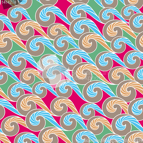 Image of wave seamless pattern background