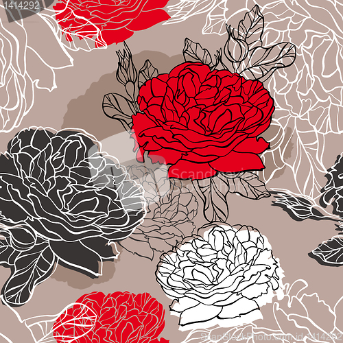 Image of seamless floral pattern