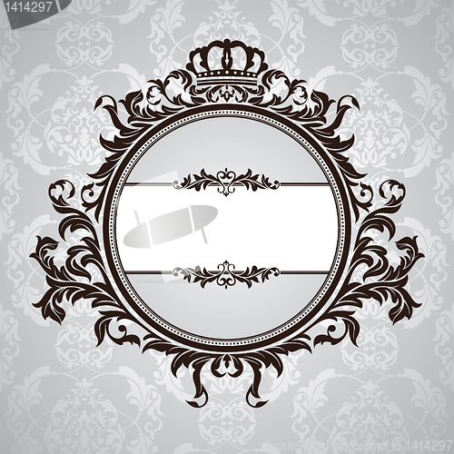 Image of royal vintage floral frame