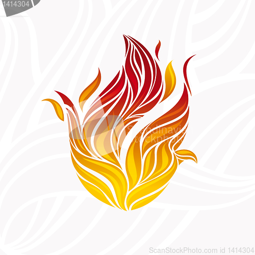 Image of artistic fire flame
