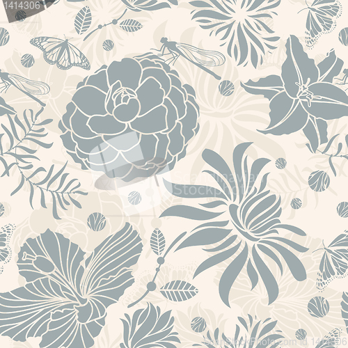 Image of seamless floral pattern