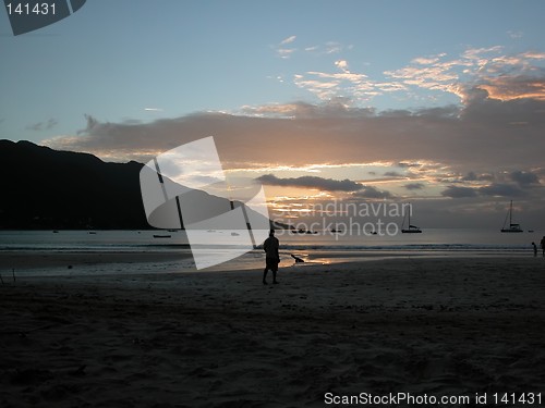 Image of Sunset at Seychelles